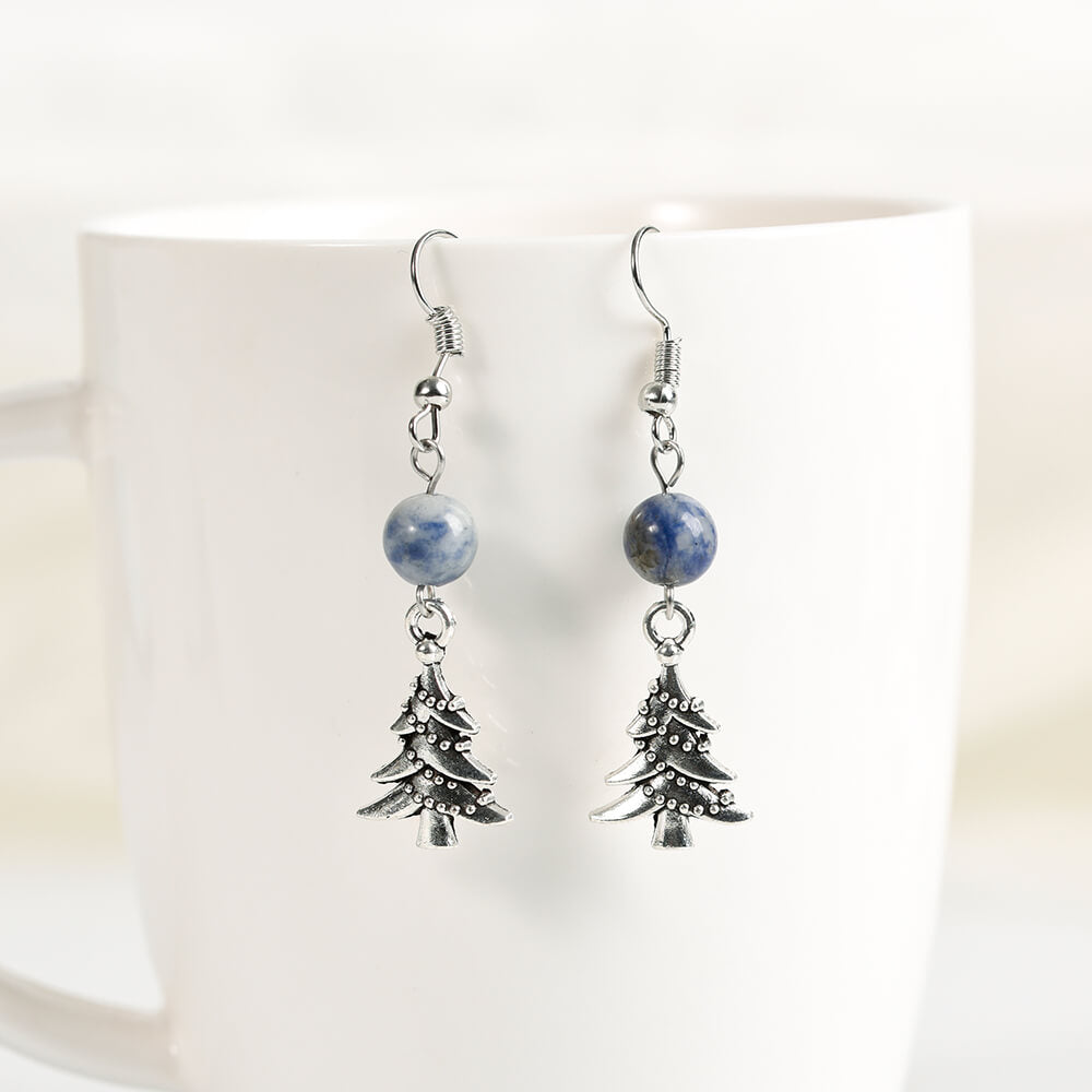 Etheric Aura Christmas Charm Crystal Earrings