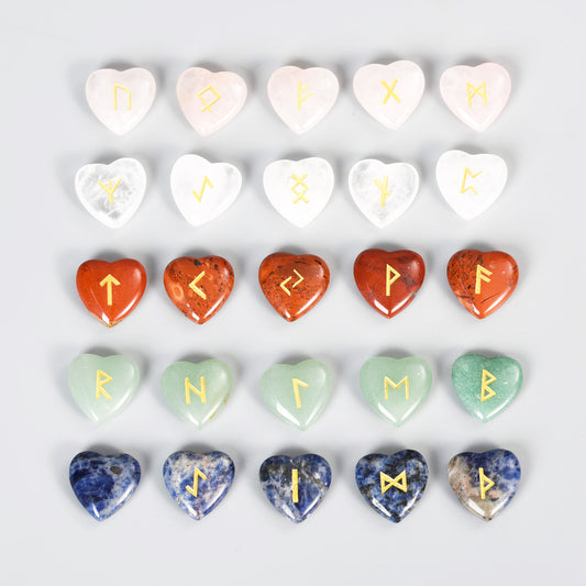 Etheric Aura Germanic Runes - Runeos Nīþi Symbols (Heart Edition)