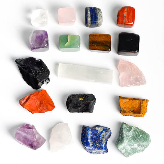 Etheric Aura Crystal Healing Kit (17 Gemstones)