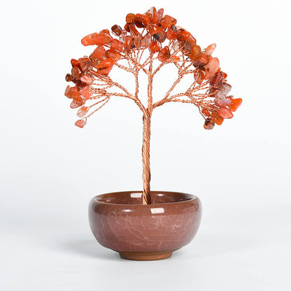 Colorful Bowl Base Crystal Tree｜Fortune Tree｜Feng Shui Tree