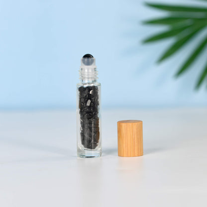 Etheric Aura Crystal Chip Wishing Roller Bottle