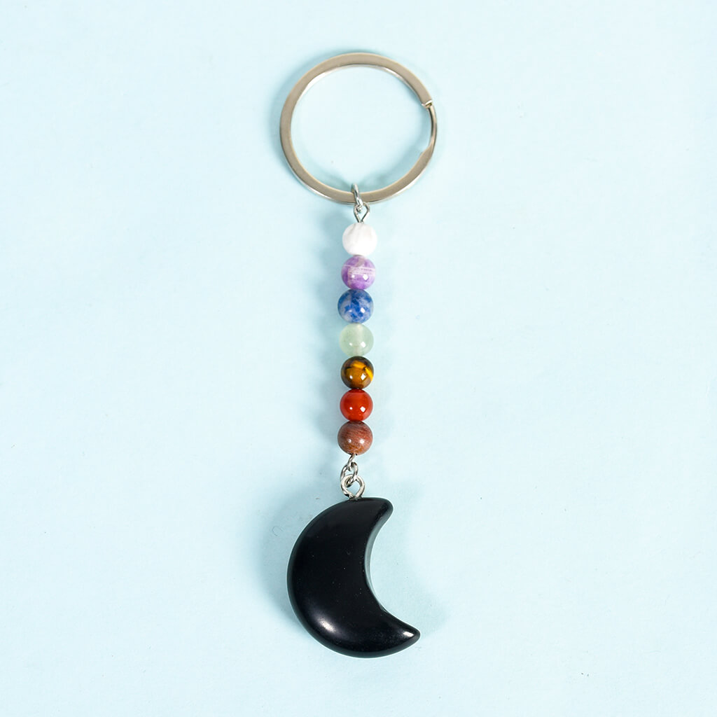 7 Chakra Crystal Beads Keychain