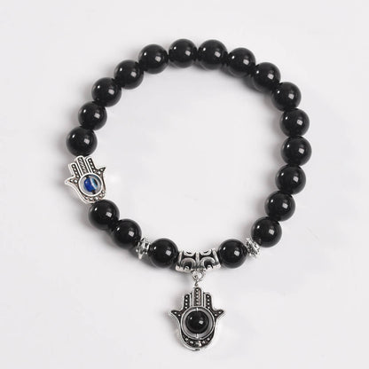 Etheric Aura Evil Eye Crystal Bracelet