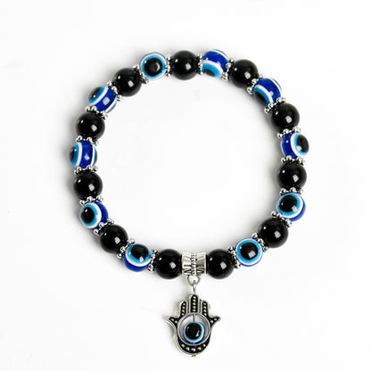 Etheric Aura Evil Eye Crystal Bracelet