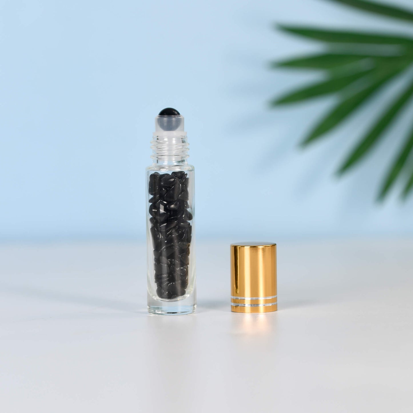 Etheric Aura Crystal Chip Wishing Roller Bottle