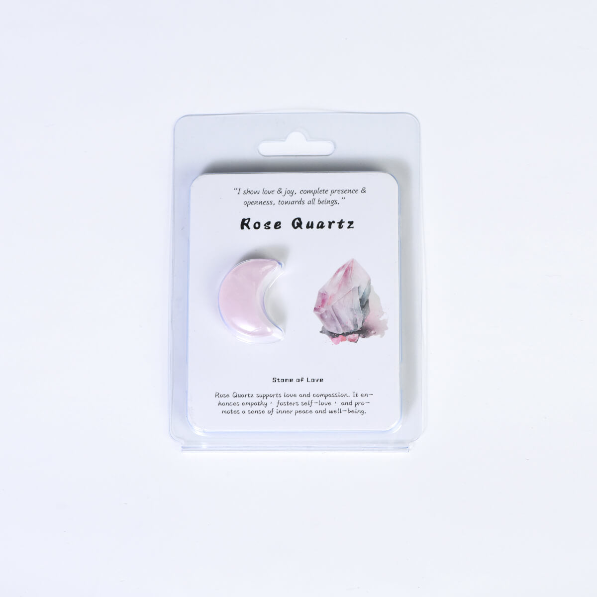 Etheric Aura Crystal Carved Heart/Mushroom/Star/Moon Blister Kit