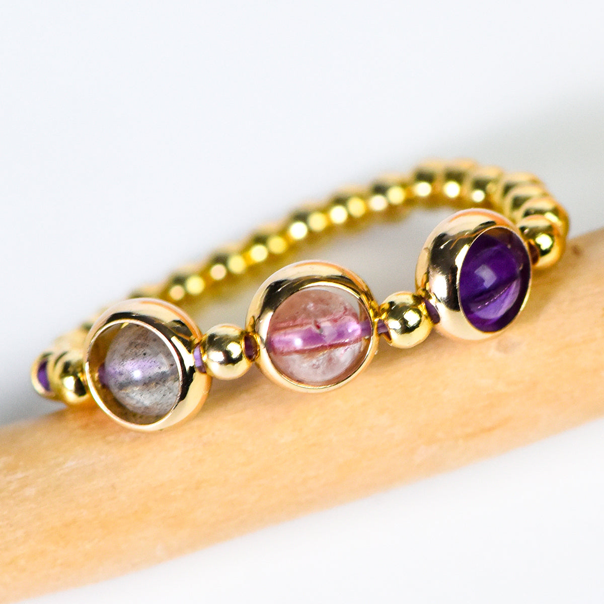 Natural Multi-Gemstone Ring