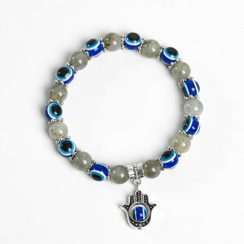 Etheric Aura Evil Eye Crystal Bracelet