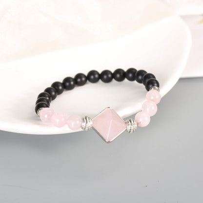 Etheric Aura Natural Crystal Pyramid Bracelet