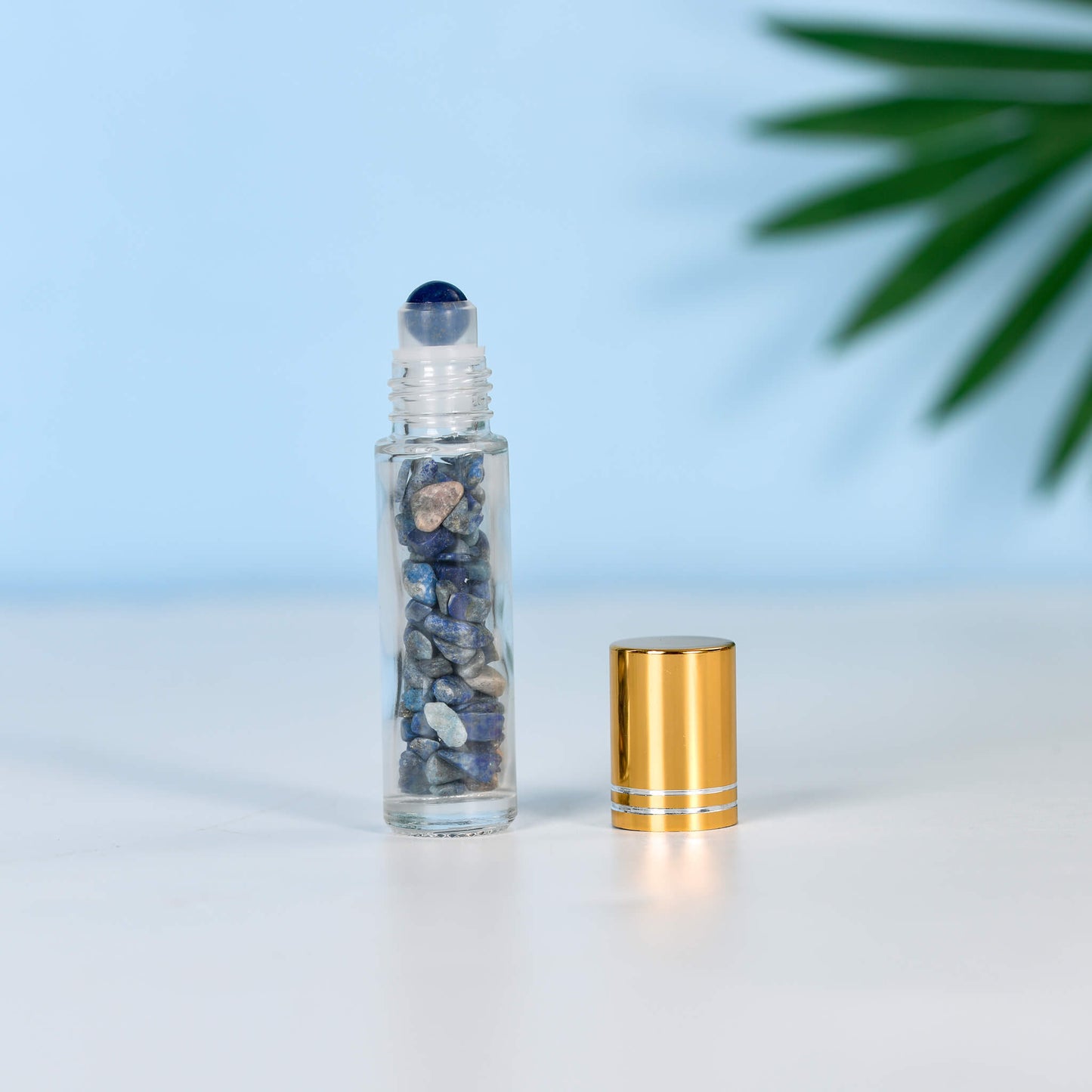 Etheric Aura Crystal Chip Wishing Roller Bottle