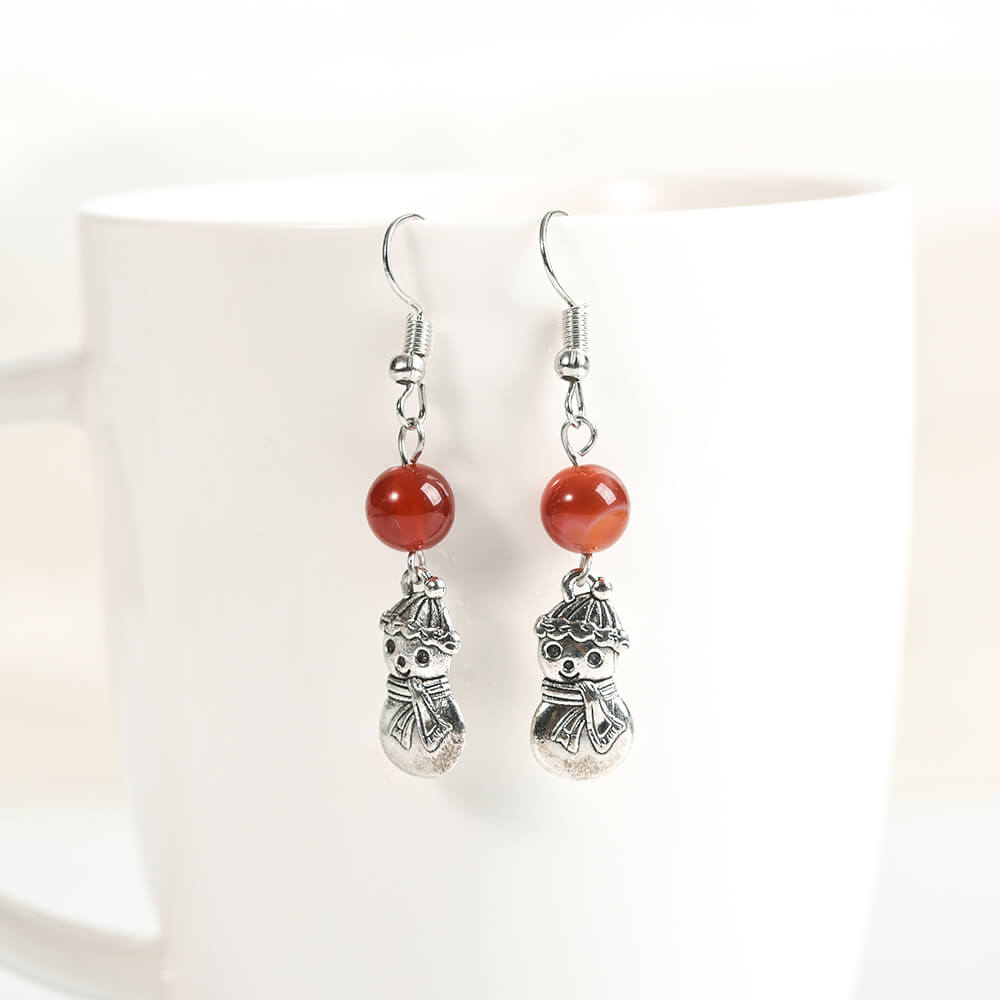 Etheric Aura Christmas Charm Crystal Earrings