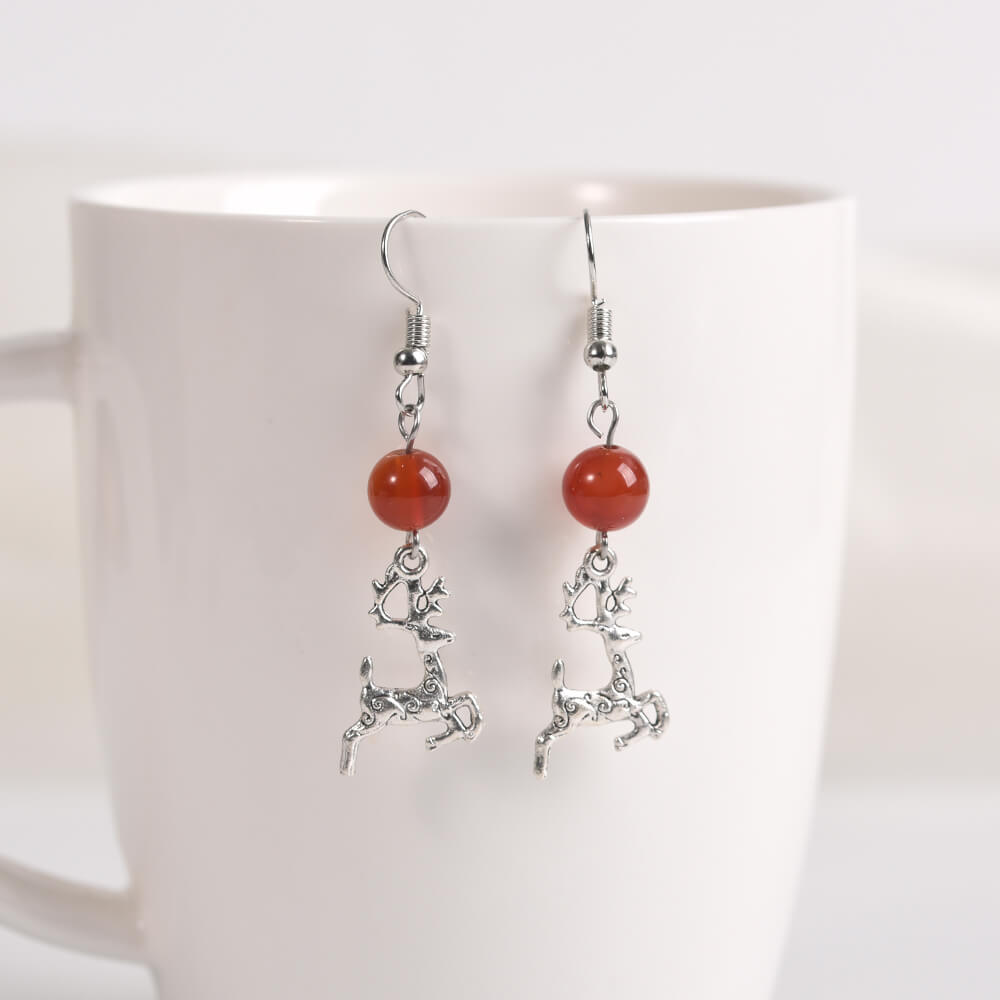 Etheric Aura Christmas Charm Crystal Earrings