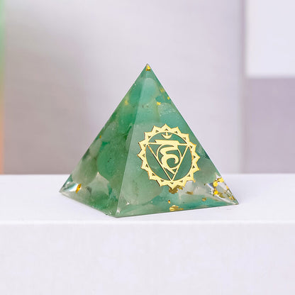 Etheric Aura Crystal Chips Drip Shaped 7 Chakras Pyramids
