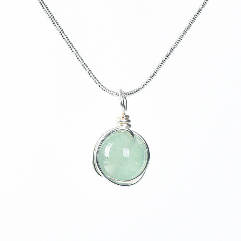 Etheric Aura Zodiac Crystal Pendant Necklace