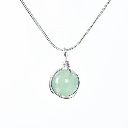 Etheric Aura Zodiac Crystal Pendant Necklace