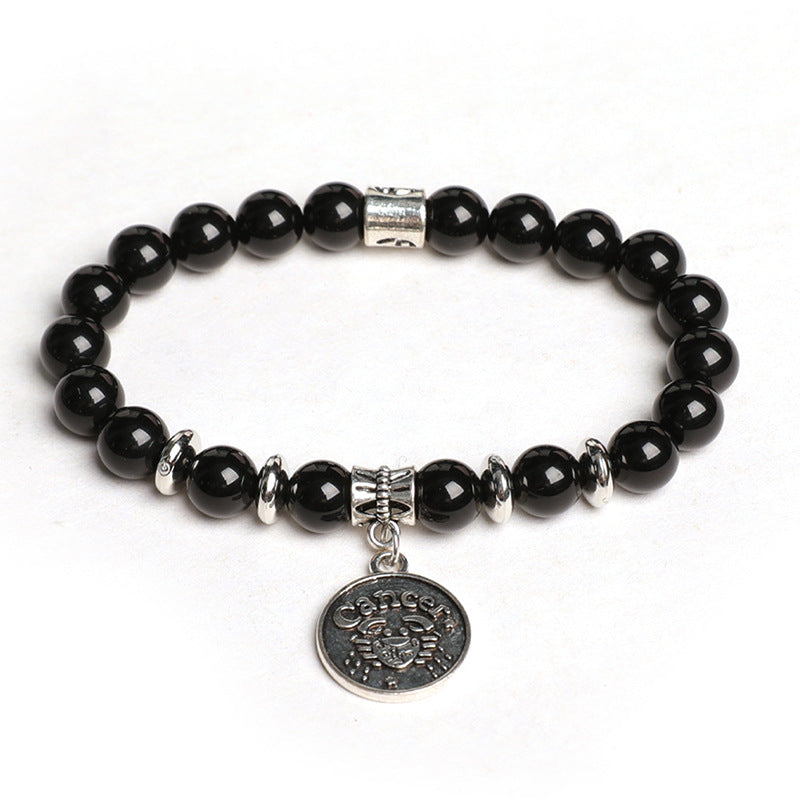 Etheric Aura Obsidian Zodiac Bracelet