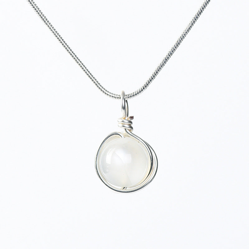 Etheric Aura Zodiac Crystal Pendant Necklace