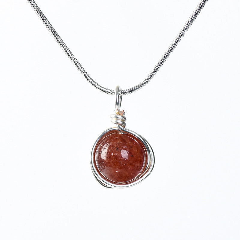 Etheric Aura Zodiac Crystal Pendant Necklace