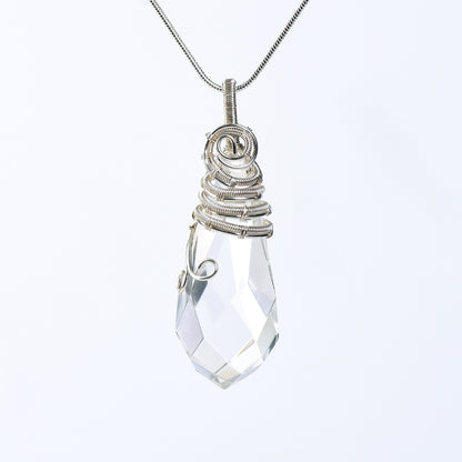 Etheric Aura Wire-wrapped Dissected Crystal Pendulum