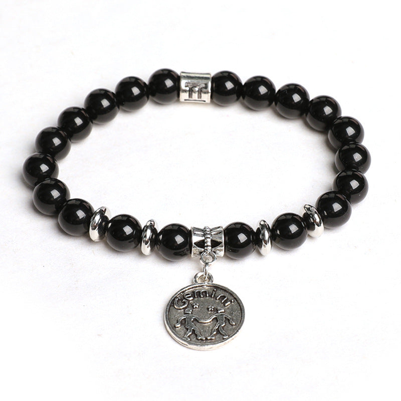 Etheric Aura Obsidian Zodiac Bracelet