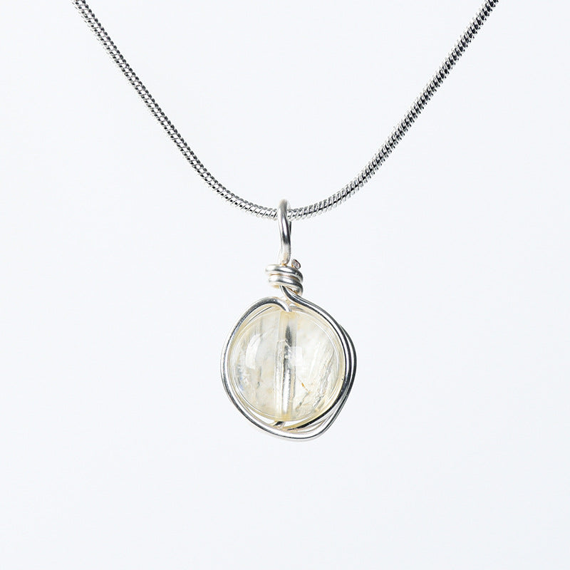 Etheric Aura Zodiac Crystal Pendant Necklace