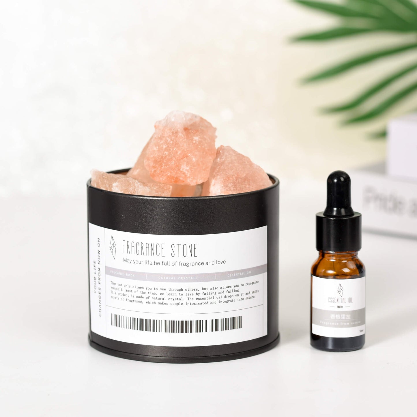 Crystal Stone Aromatherapy Healing Diffuser (Tin Can)