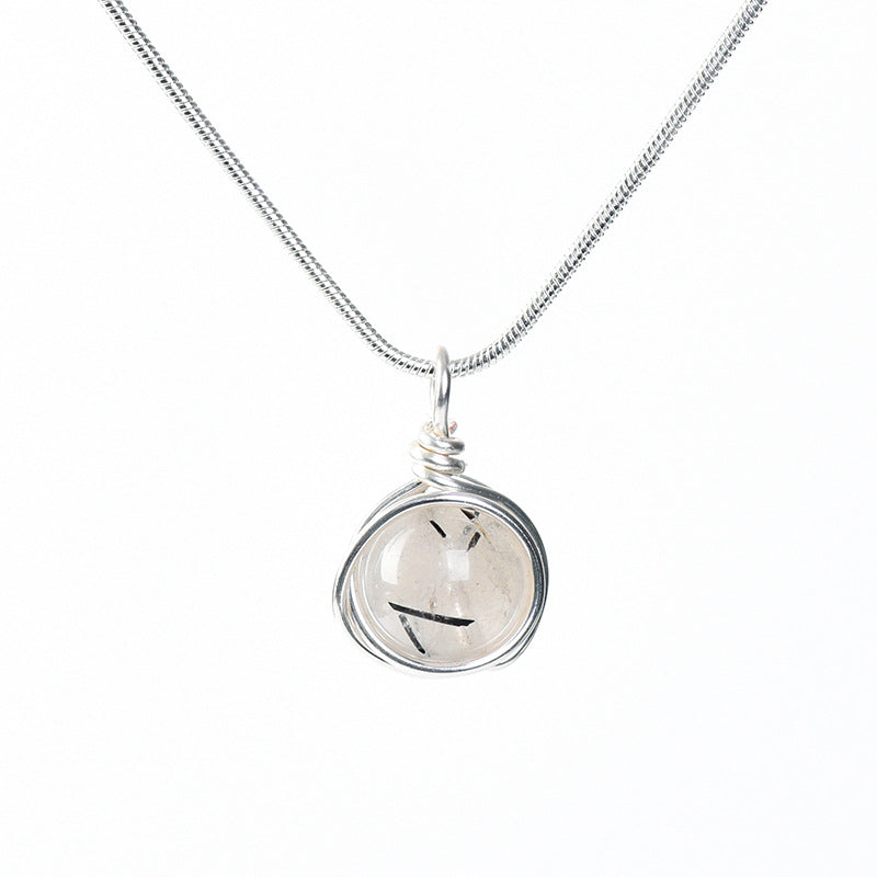 Etheric Aura Zodiac Crystal Pendant Necklace