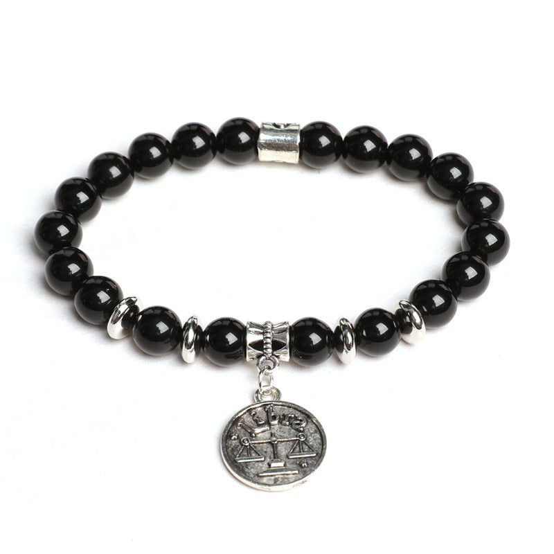 Etheric Aura Obsidian Zodiac Bracelet