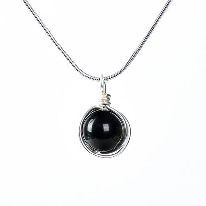 Etheric Aura Zodiac Crystal Pendant Necklace