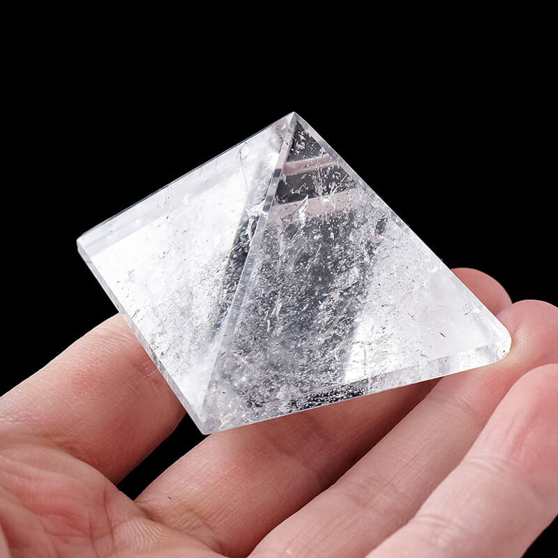 Etheric Aura Clear Quartz Crystal Pyramid