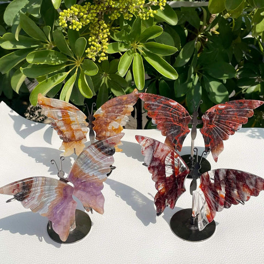 Natural Crystal Carved Butterflies