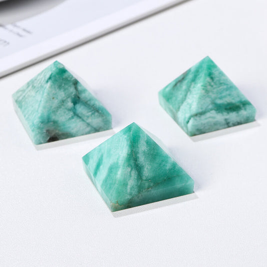 Etheric Aura Amazonite Crystal Pyramid