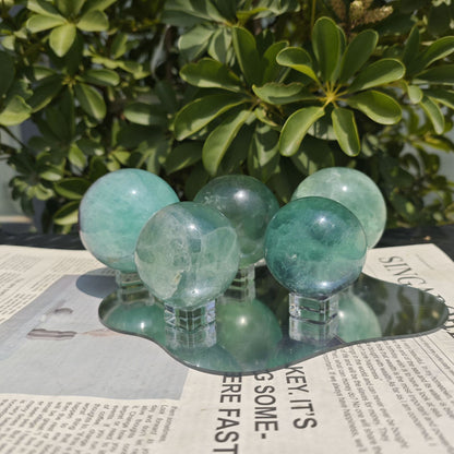 Etheric Aura Fluorite Crystal Sphere