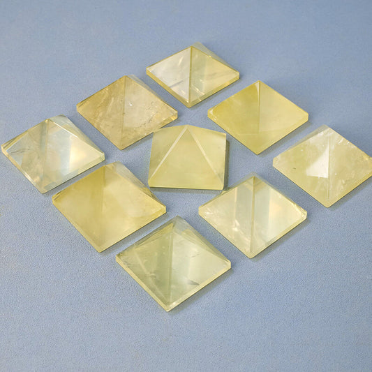 Etheric Aura Citrine Crystal Pyramid