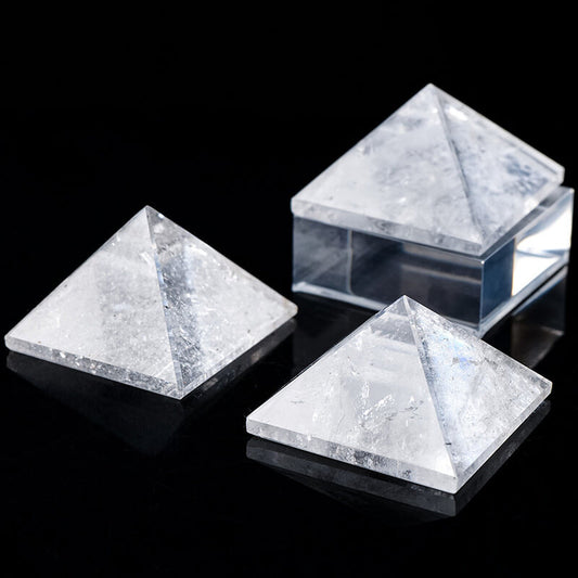 Etheric Aura Clear Quartz Crystal Pyramid