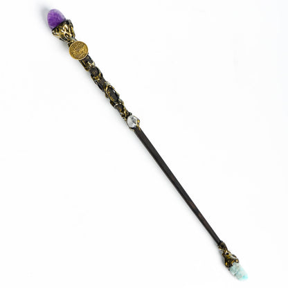 Etheric Aura Zodiac Crystal Wizard's Wand