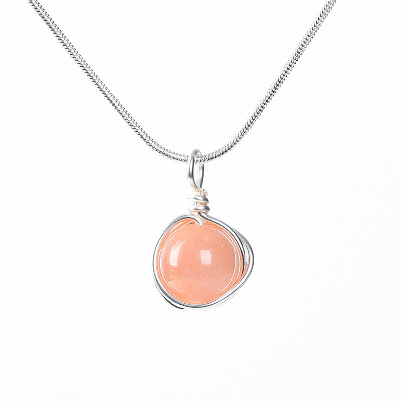 Etheric Aura Zodiac Crystal Pendant Necklace