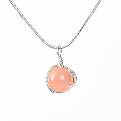 Etheric Aura Zodiac Crystal Pendant Necklace