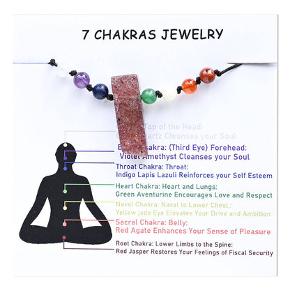 Etheric Aura 7 Chakra Natural Cystal Weaved Anklet