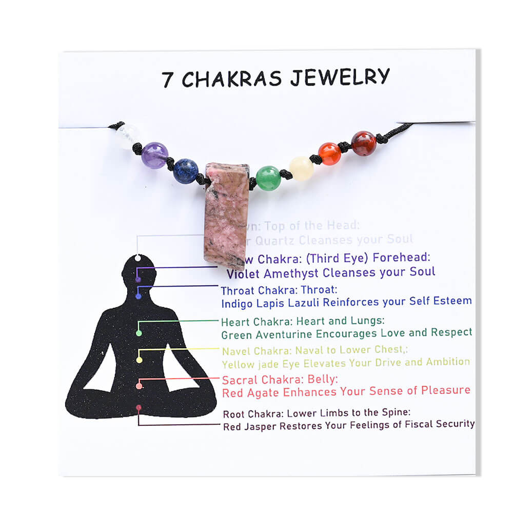 Etheric Aura 7 Chakra Natural Cystal Weaved Anklet