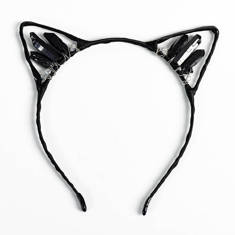 Etheric Aura Cat Ear Aura Quartz Hair Hoop