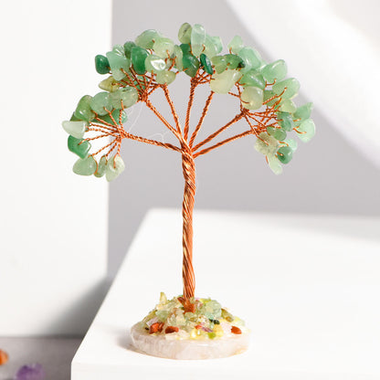 Sliced Agate Base Fortune Crystal Tree｜Feng Shui Tree