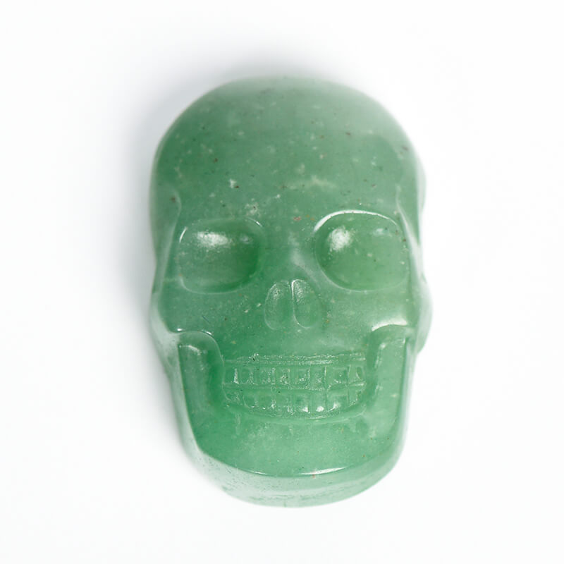 Etheric Aura Natural Crystal Carved Skull