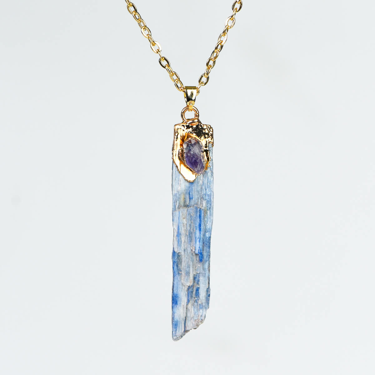 Etheric Aura Raw Kyanite Pendant Necklaces