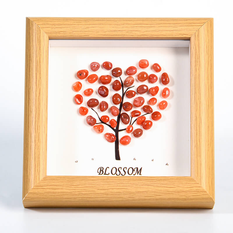 Love Tree Decoration Painting with Crystal Stone