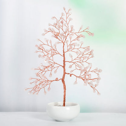 White Bowl Base Crystal Tree｜Fortune Tree｜Feng Shui Tree