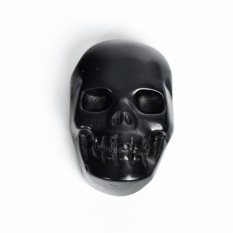 Etheric Aura Natural Crystal Carved Skull