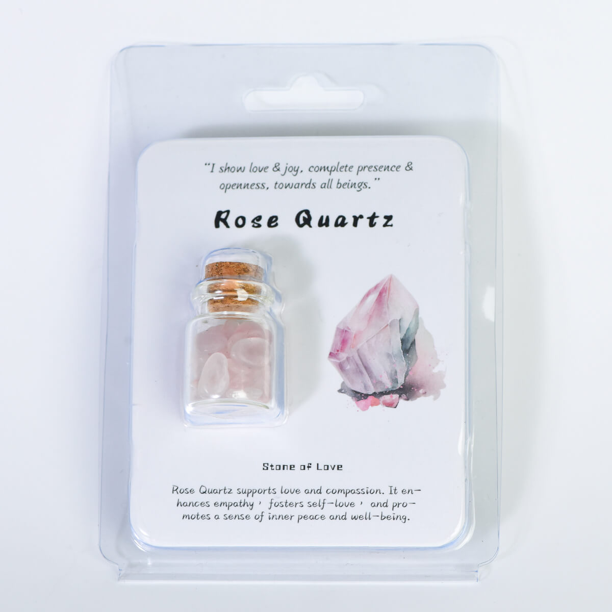 Etheric Aura Crystal Chip Wishing Bottle (Blister Card)