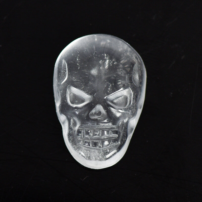 Etheric Aura Natural Crystal Carved Skull