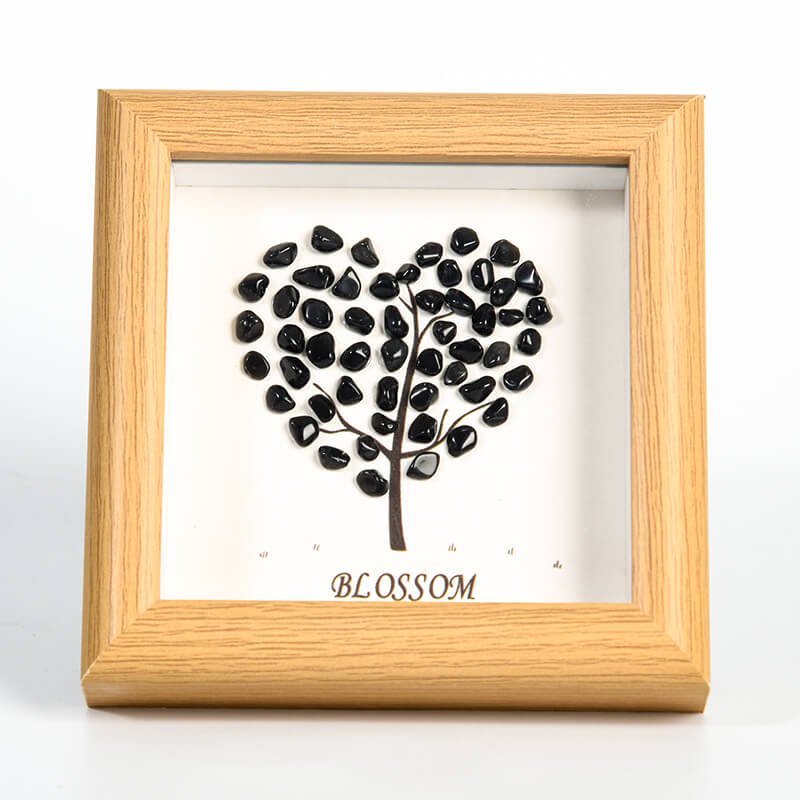 Love Tree Decoration Painting with Crystal Stone